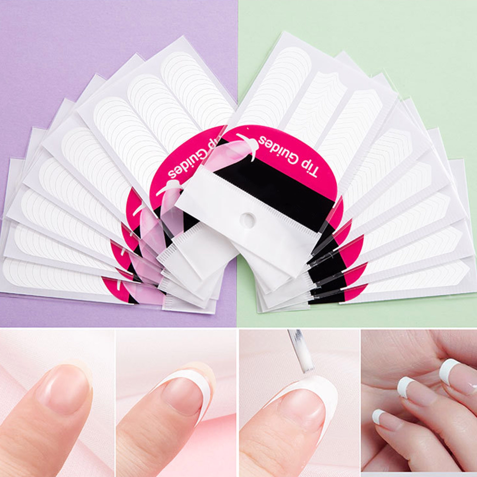 Ruanlalo Beauty Nail Tip Guide Easily Stick for Salon DIY - Walmart.com