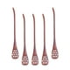 thumbnail image 2 of EeaseMX 5 cucharas de madera huecas para remover miel, estilo japonés, con diseño de panal, separadores de huevos y mezcladores (color de pintura), 2 of 7