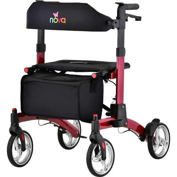 Nova Monarch Rollator Red