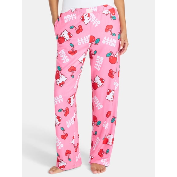 Hello Kitty Women's and Women's Plus Sleep Pants with Pockets, 32" Inseam, Sizes XS-3X