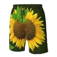 thumbnail image 4 of Susaid Sunflower Print Men's Swim Trunks Hawaiian Bathing Mesh Lining Suit Swimsuits Beach Shorts with Pockets-Large, 4 of 6
