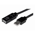 thumbnail image 1 of StarTech.com 15m USB 2.0 Active Extension Cable 15 m - M/F - Câble Répéteur USB 2.0 - USB A Mâle à USB A Femelle - Noir (USB2AAEXT15M), 1 of 5