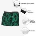 thumbnail image 5 of Haiem Mint Bird Feathers Men's Boxer Briefs, Every Day Comfort Stretch Cotton Moisture-Wicking Underwear-Large, 5 of 8