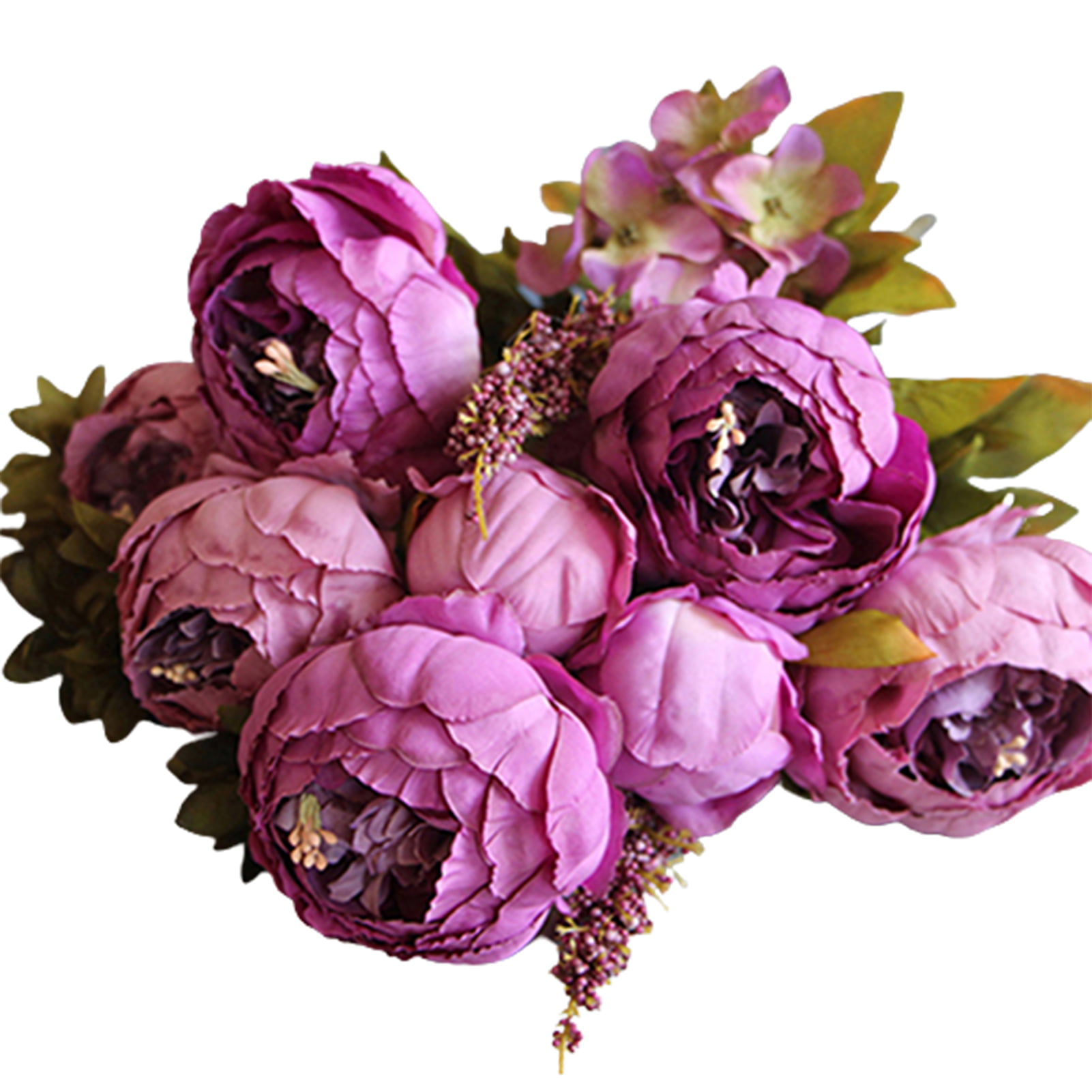 Party Home Wedding Plants European style Silk Flowers Peony Decoration Bouquet