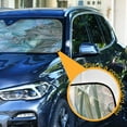 thumbnail image 3 of Qxltty Famille Rose Enamels Car Windshield Sunshades Foldable UV Rays Sun Visor Protector Keep Your Vehicle Cool 55×27.6in, 3 of 8