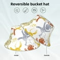 thumbnail image 5 of Gaeub Cartoon Monkey Printed Double Sided Reflective Bucket Hat Foldable Sun Hat for Camping Hiking Fishing, 5 of 9