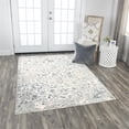 thumbnail image 4 of Alora Decor Glamour 7'10"x9'10" Vine/Scroll Cream/Gray/Rust/Blue Area Rug, 4 of 5