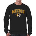 thumbnail image 1 of campus Chandail en Molleton Col Rond Style Doux Arc & Logo pour Adultes Jour de Match (Missouri Tigers - Noir, XX-Grand), 1 of 4