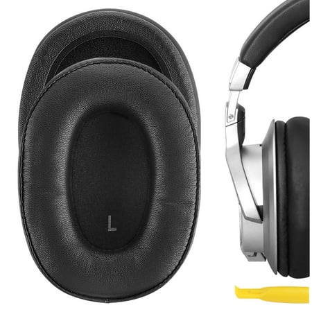 Geekria QuickFit Replacement Ear Pads for Audio-Technica ATH-SR9 ATH-DSR9BT ATH-DSR7BT Headphones Ear Cushions Headset Earpads Ear Cups Cover Repair Parts (Black)