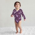 thumbnail image 4 of Xecao Snake And Flower Print Baby unisex-baby Cotton Long-sleeve Bodysuits-12 Months, 4 of 6