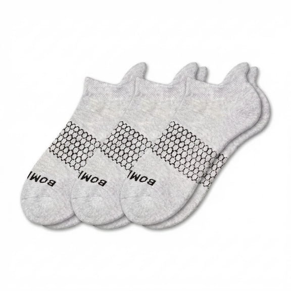 3 Pack Original's Grey Ankle Socks Size Large