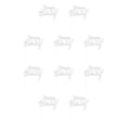 thumbnail image 1 of Wosthever Feliz cumpleaños letras brillo papel pastel Topper Cupcake postre bandera fiesta celebración Decoración Plata 10piezas Wosthever CBP142364, 1 of 6
