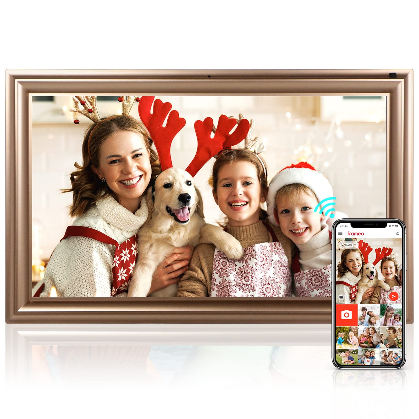 Large Digital Photo Frame 15.6 Inch, 32GB WiFi Digital Picture Frame with 1920*1080 Full HD IPS