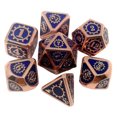 thumbnail image 1 of de Dados de Metal de 7 Piezas de Dados D&D de Metal Poliédrico Aleación de Zinc con para DN Yotijar Lote de dados poliédricos, 1 of 7
