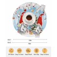 thumbnail image 6 of 15 Inch Round Placemats Set of 4, Red Blue Gnomes Christmas Non Slip Heat Insulation PP Table Mats, Snowflake Xmas Tree Gifts Winter Washable Place Mats for Kitchen Dining Party Table Decor, 6 of 7