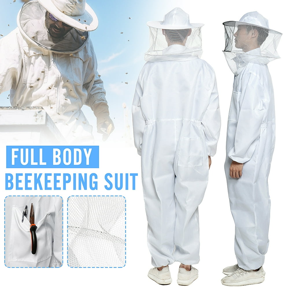 Stoneway Beekeeping Suit with Round Veil Hood,Extra Ventilated Smock