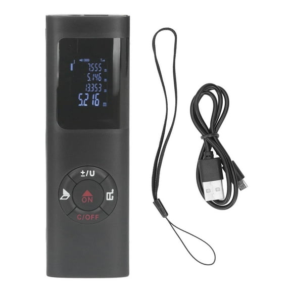 Laser Measure Meter,Laser Measure Rechargeable Distance Laser Measurement Tool Laser Distance Meter Rugged and Tough