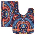 thumbnail image 7 of Yayeee Bath Rugs for Bathroom Floor Set of 2 Non Slip Fluffy Soft Absorbent Mat, Blue Abstract Eagle, 7 of 7