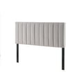 thumbnail image 2 of Light Grey Modern Channel-Tufted Headboard, Queen, 2 of 8