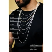 Sterling Silver Diamond-Cut Rope Chain 1.1mm Solid 925 Italy Necklace 18 Jewelry Female Unisex