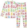 thumbnail image 2 of FORMRS Long Sleeve Top and Pants Pajama Set for Niños 2-Piece Sleepwear, Sizes 18M-8Y, Gummy Bear Pattern, 2 of 6