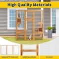 thumbnail image 6 of Akaber Large Outdoor Cat Enclosures with 7 Platforms & 2 Resting Rooms, Fir Wood Catio House with Waterproof UV Protection Roof, Indoor Outdoor Cat Furniture, 6 of 7