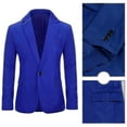 thumbnail image 4 of Mens Solid Color Slim Fit Business Casual Blazer, 4 of 4
