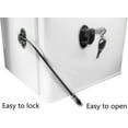 thumbnail image 6 of Refrigerator Door Lock with 2 Keys, File Drawer Lock, Freezer Door Lock and Child Safety Cabinet Lock Black, 6 of 7
