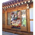 thumbnail image 3 of Cortina de puerta Gravity Falls para puerta, cortina opaca con estampado de patrón, cortina divisoria de ambientes, tapiz para decoración del hogar, 34" de ancho x 56" de largo, 3 of 7