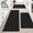 Black, variant on 3PCS Non Slip Kitchen Mats, Anti Fatigue Cushioned Floor Rugs, Waterproof Sink Mat for Standing Comfort, Grey