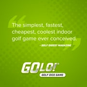 GoLo Golf Dice Game by Zobmondo!! For families and kids. Award winning fun game for home or travel! Ages 6 years and up.