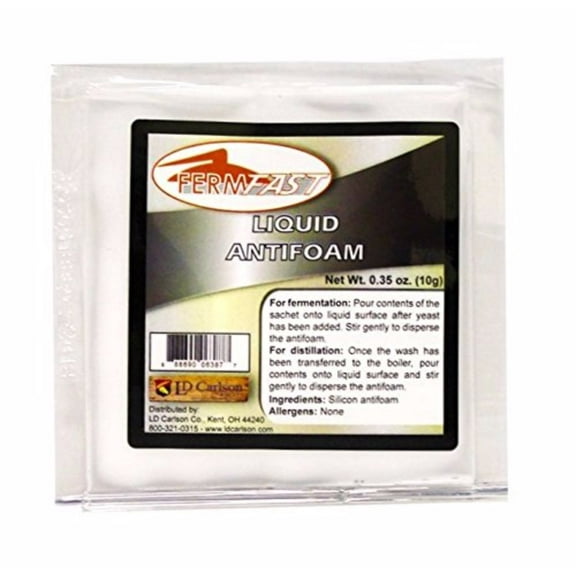 ANTI FOAM LIQUID AGENT ANTIFOAM 10g DOSE PACK for Brewers and Moonshiners