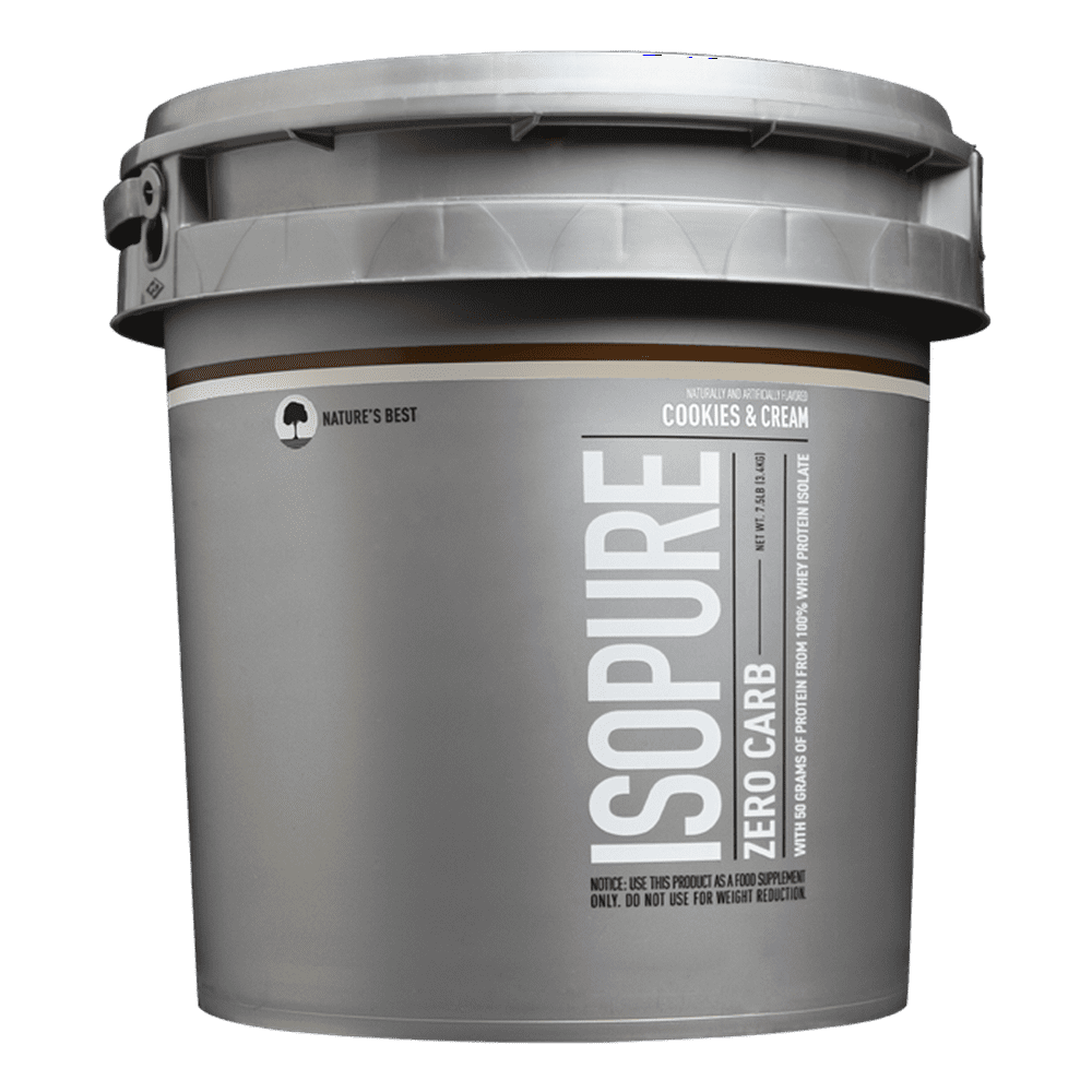 Isopure Zero Carb Protein Powder, Cookies & Cream, 25g Protein, 7.5 Lb