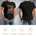 thumbnail image 5 of Support The Country You Live In Stylish Men's Cotton Short Sleeve HD Print Tee for Casual T-Shirt Crew Neck Top Black 3XL, 5 of 7