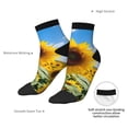 thumbnail image 6 of Pofeuu Sky Golden Sunflower Field B Print 30cm Socks, Adult Running Hiking Socks for Youth and Adult, 6 of 7