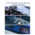thumbnail image 5 of Heavy Duty Toggle Switch 12v,2Pc 2Pin Waterproof SPST Marine on Switch with Mounting Panel 30A for Marine Electrical, 5 of 6
