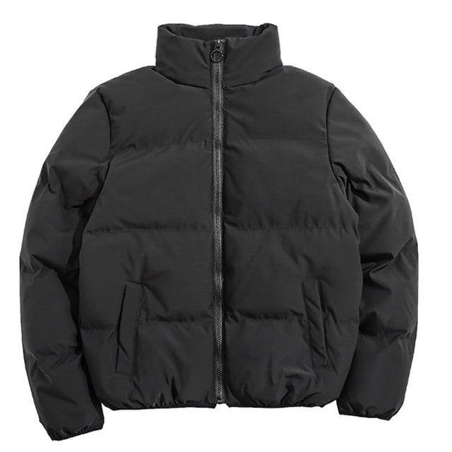 IROINID Veste Matelassée pour Femmes, Manches Longues, Couleur Unie, Col Montant, Coupe-Vent Ample