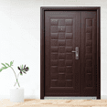 thumbnail image 2 of Puerta De Seguridad Toledo Con Fijo 120-205 Apertura Izquierda 100% Acero Color Chocolate, 2 of 6
