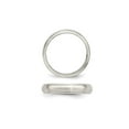 thumbnail image 4 of Ladies or Mens 4mm Satin Finish Wedding Band Ring in Sterling Silver, 4 of 5