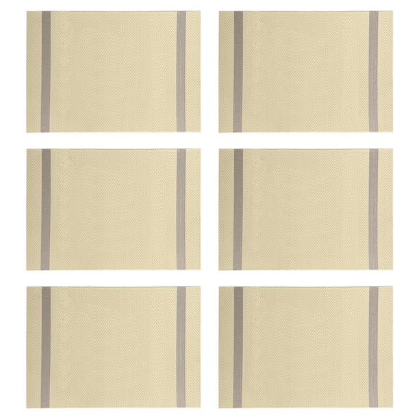 Juego de manteles individuales para mesa de comedor de 6,11,8" x 17,7" pulgadas, resistentes al calor para decoración de mesa de comedor