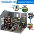 thumbnail image 3 of Dextrus Resin Outdoor Storage Shed,7.87x9.1ft Heavy-Duty Plastic Tool Storage Shed with Reinforced Floor,Lockable Doors,Windows & Vents,Weather-Resistant for Outdoor Use, 3 of 5