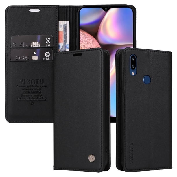 Funda para Samsung Galaxy A10S Estuche de Cuero PU Tipo Cartera con Ranuras para Tarjetas y Cierre Magnético