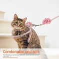 thumbnail image 4 of Shisuyan Harnais pour Chat Réglable en Coton Doux pour Laisse d'Animal Rose 1Pcs, 4 of 8
