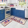 thumbnail image 2 of 4th of July Patriotic Gnomes Kitchen Rugs Set of 2 Non Slip Kitchen Floor Rug and Mat Washable Kitchen Runner Rug Standing Area Mat for Indoor Holiday Decor 17"x47"+17"x30", 2 of 6