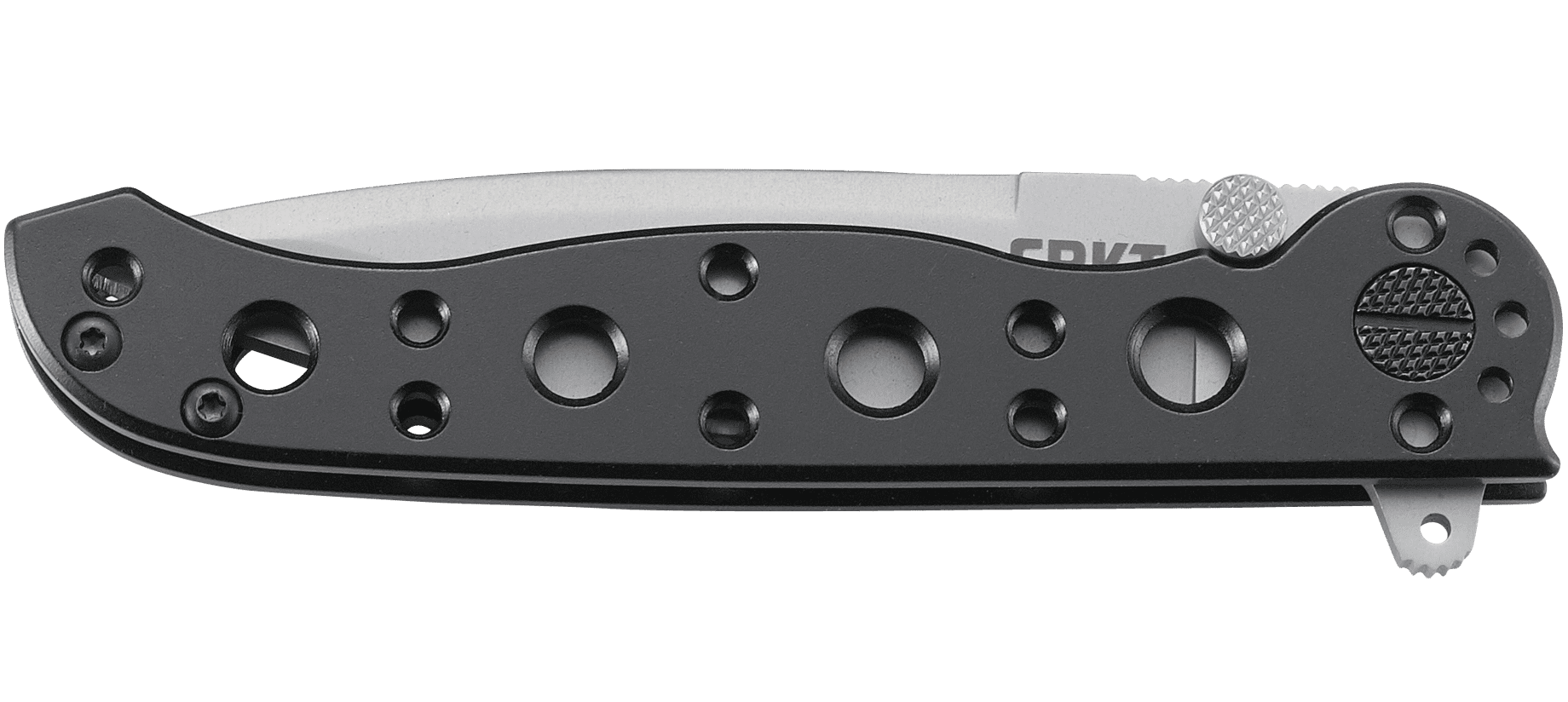 CRKT M16-01S Folding Knife with Frame Lock: Stainless Steel Plain Edge Blade, Stainless Steel Handle, Reversible Pocket Clip, M16-01S