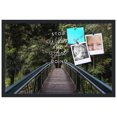 thumbnail image 2 of PinPix 30x20 Custom Cork Bulletin Board Stop Wishing Start Doing Poster Board Has a Fabric Style Canvas Finish, Framed in Stop Wishing Start Doing, by ArtToFrames (PinPix-1489), 2 of 5