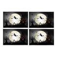 thumbnail image 2 of MKHERT Halloween Background of Witch On The Full Moon Placemats Table Mats for Dining Room Kitchen Table Decoration 12x18 inch,Set of 4, 2 of 4