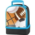 thumbnail image 1 of Thermos Dual Compartment Lunch Kit, All Sport, Black-Blue, 1 of 3