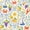 Color 3, variant on Mediterranean Peel and Stick Wallpaper 17.7in x 9.8ft Nautical Coastal Crabs Boats Fruits Sun Motifs Contact Paper Self Adhesive Wall Paper for Home Classroom Locker Dorm Decor