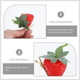 thumbnail image 4 of SEWCHICS 6pcs Strawberry Resin Hair Clips for Girls and Women, Cute Hair Accessories for Daily Wear and Styling, 4 of 6